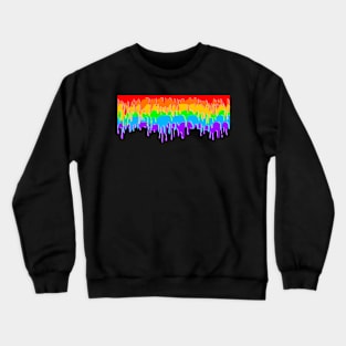 Dripping rainbow Crewneck Sweatshirt